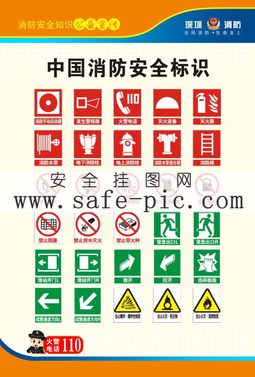 消防建设"四个能力"挂图_an2375