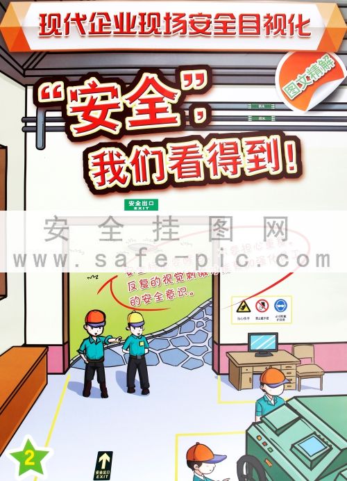 现代企业现场安全目视化安全挂图